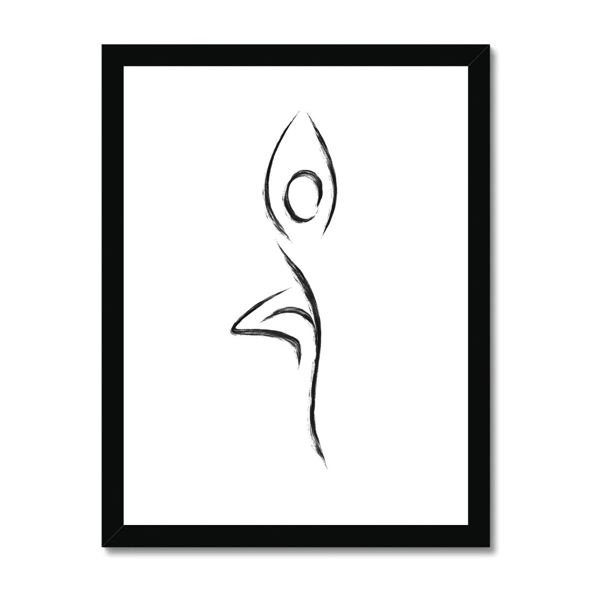 Vrikshasana Tree Pose Framed Print