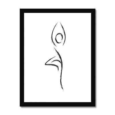 Vrikshasana Tree Pose Framed Print