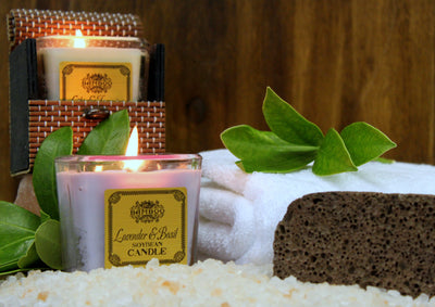 soybean candle lavender basil