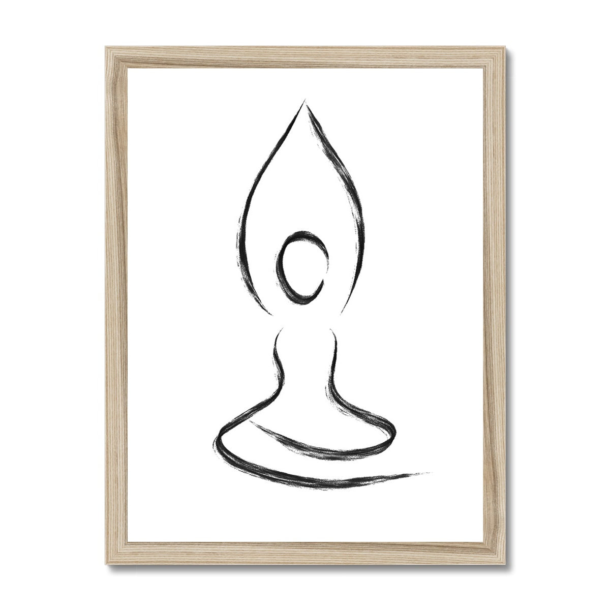 Parvatasana Framed Print