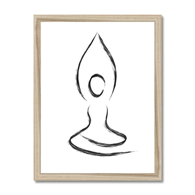 Parvatasana Framed Print