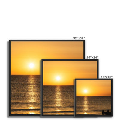 Warm Horizon - Framed Canvas