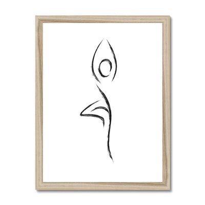 Vrikshasana Tree Pose Framed Print