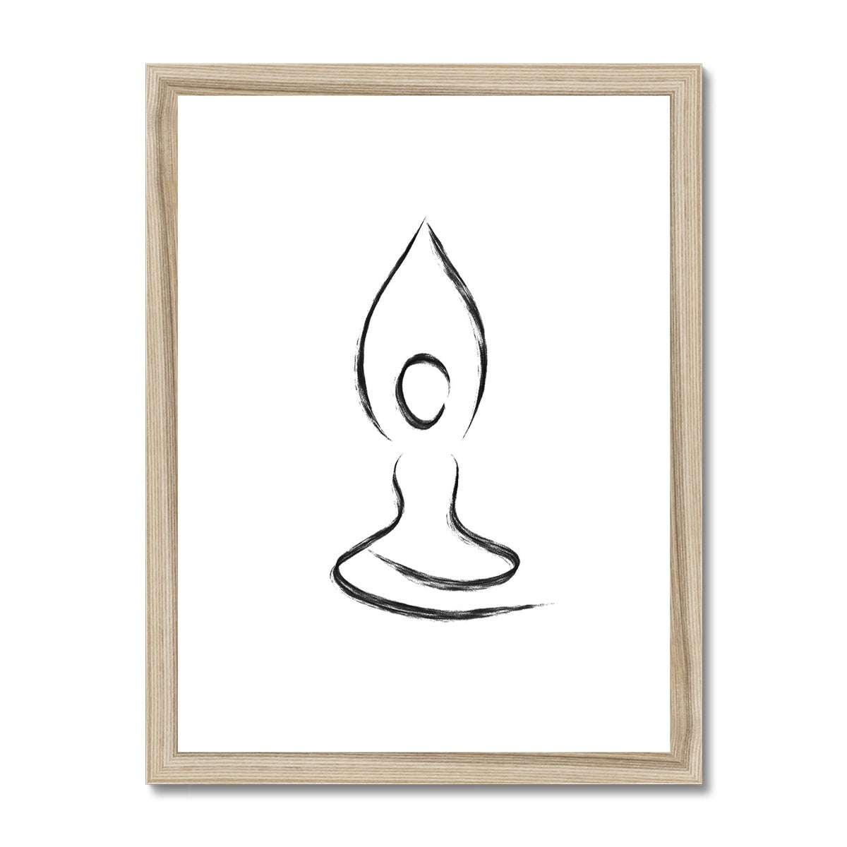 Parvatasana Framed Mounted Print