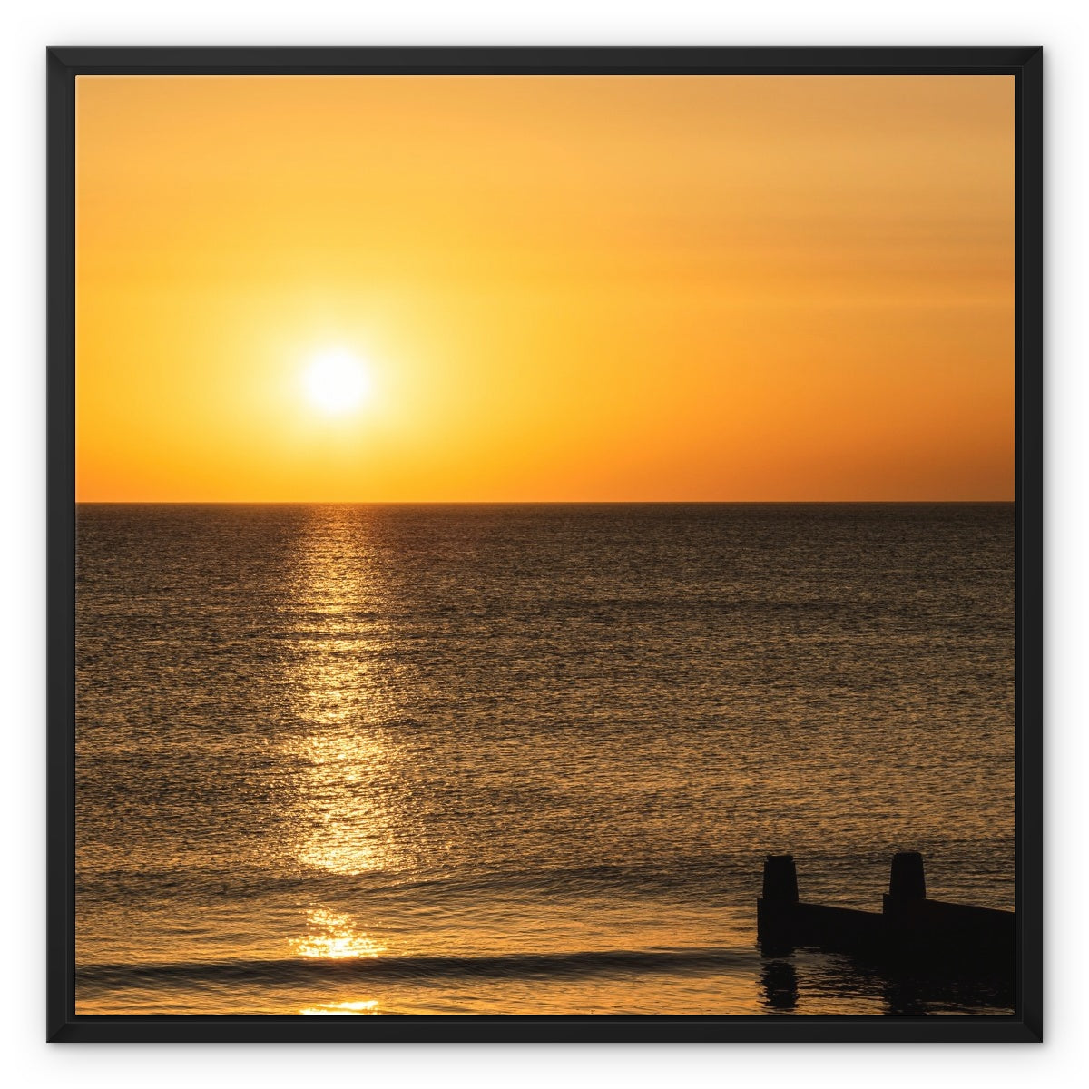 Warm Horizon - Framed Canvas