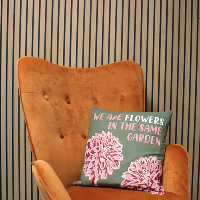 3x Printed Cushion Covers - Flowers