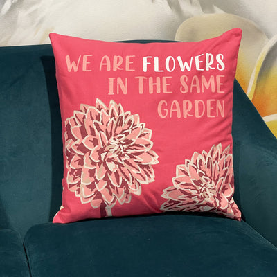 3x Printed Cushion Covers - Flowers