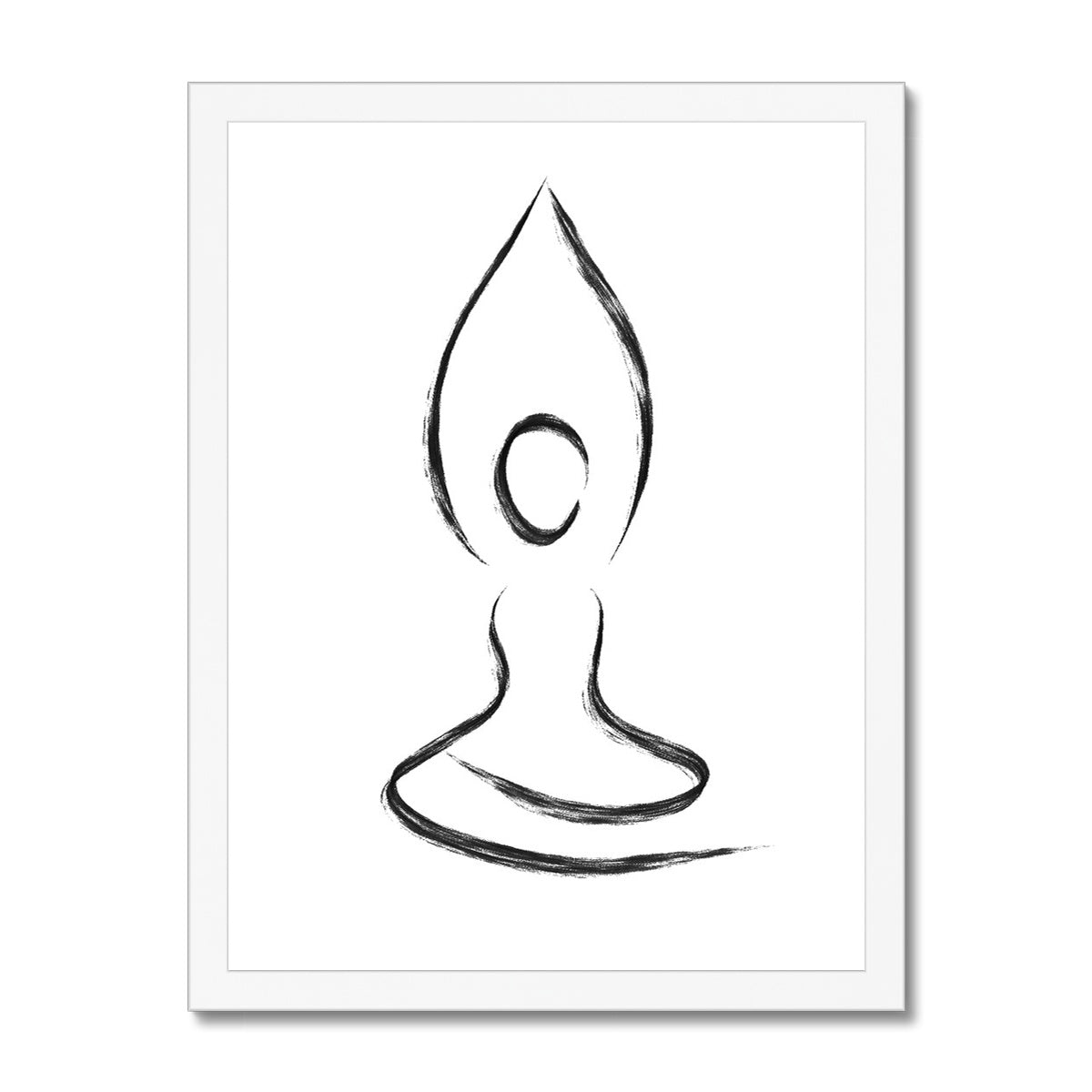 Parvatasana Framed Print