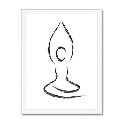 Parvatasana Framed Print