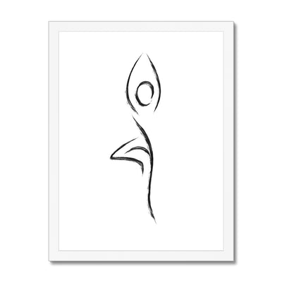 Vrikshasana Tree Pose Framed Print