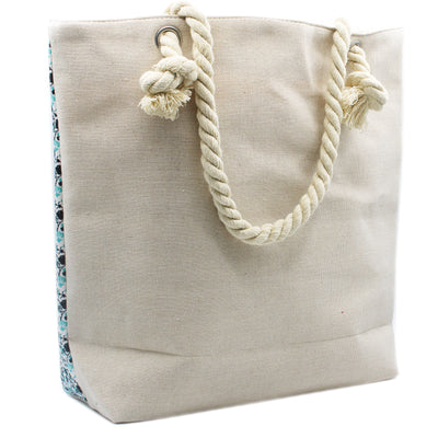 Rope Handle Mandela Bag - Sky Blue